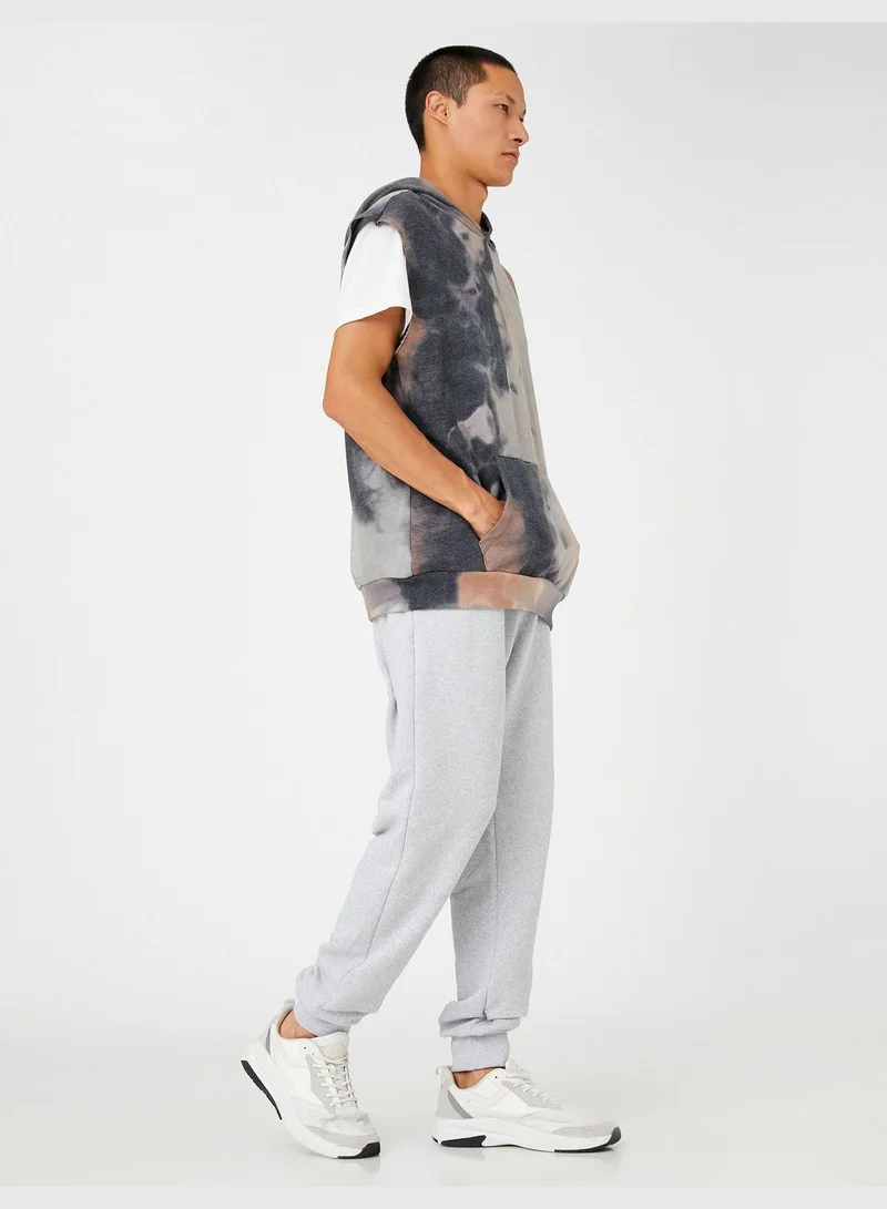KOTON Basic Jogger Sweatpants Drawstring Pocket Detailed