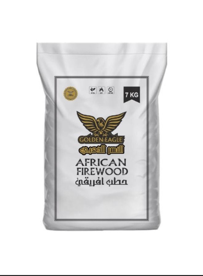 Golden Eagle 7 KG Golden Eagle African Firewood Cooking Wood Used for Campfire, Bonfire, Oven Wood BBQing Wood Grilling Wood Pizza Oven Wood for Indoor and Outdoor Fireplaces and All Fire Needs…  - Image 1