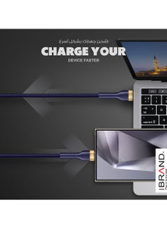 IBRAND Power Delivery High Speed USB Type-C to Type-C Cable 100cm (Black)  - Image 4