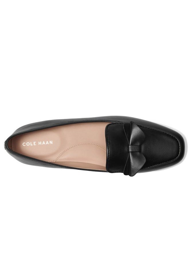 COLE HAAN أحذية لوفرز بيسون الناعمة للنساء، جلد أسود، 38.5 EU - Image 3
