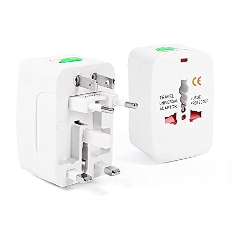MANGO Travel Adapter Worldwide All in One European Universal Adaptor International Wall Charger Plug Without USB PORT for Asia Europe UK AUS and USA