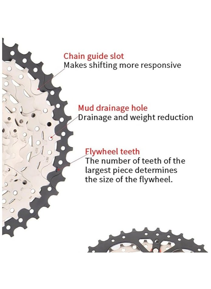 Generic Sunshine Mountain Bike cassette 11 speed, Size 11-50T,Cassette Sprocket Bicycle Cassette Compatible With HG  - Image 2