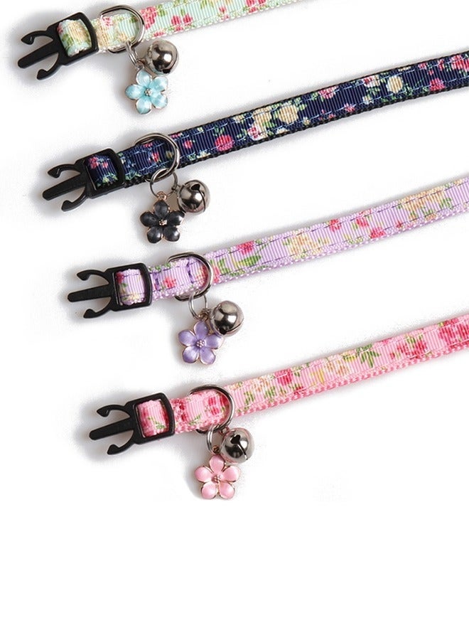 Breakaway Cat Collar with Bell, 4 Pack Safety Adjustable Cat Collars Set - Image 3