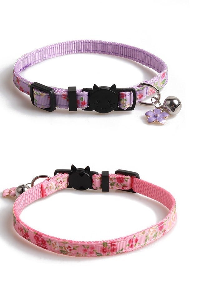 Breakaway Cat Collar with Bell, 4 Pack Safety Adjustable Cat Collars Set - Image 5