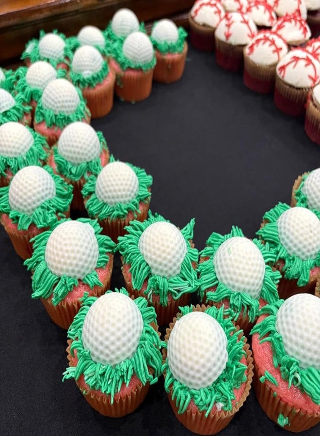 Apiocmy Golf Ball Chocolate Molds - 40-Cavity Silicone Golf Ball Cake Pop Mold for Cake Decorations, Hot Chocolate Bomb, Jelly, Pudding, Gelatin Molds - Image 4