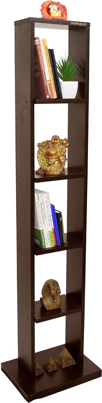 RIPPLEWUDS Evan Engineered Wood Book ShelfHome Decor Display Rack Wenge - Image 4