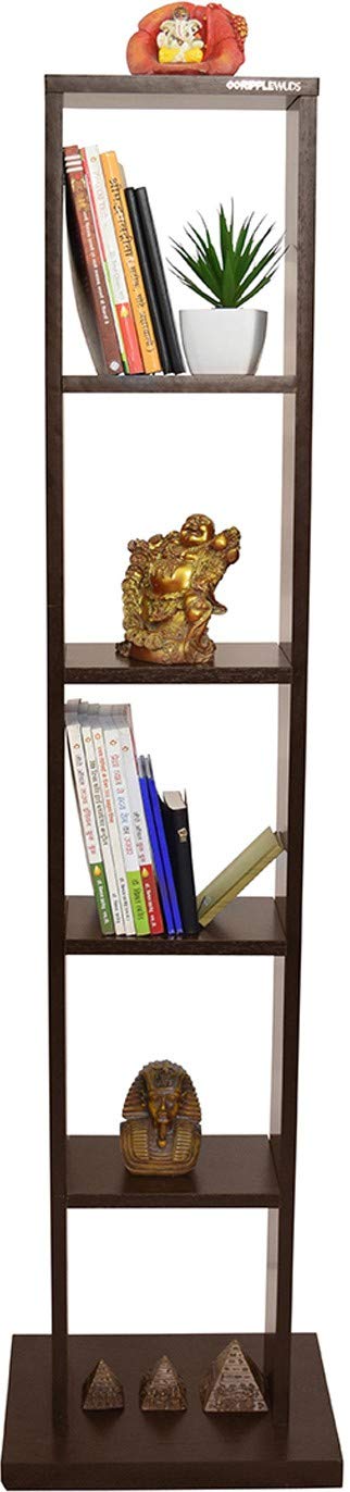 RIPPLEWUDS Evan Engineered Wood Book ShelfHome Decor Display Rack Wenge - Image 3