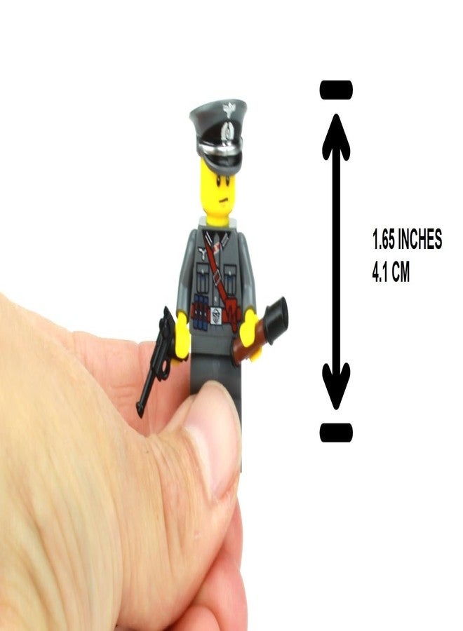 Battle Brick 1.6 Inches Tall Collectible Wehrmacht Officer German WW2 Custom Collectible Minifigure | Printed in the USA | Genuine Military Minifig | Great Gift for Teen to Adult AFOL - Image 3