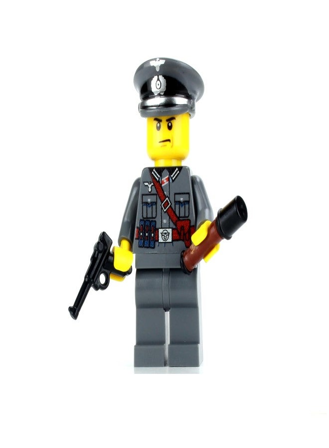Battle Brick 1.6 Inches Tall Collectible Wehrmacht Officer German WW2 Custom Collectible Minifigure | Printed in the USA | Genuine Military Minifig | Great Gift for Teen to Adult AFOL - Image 1