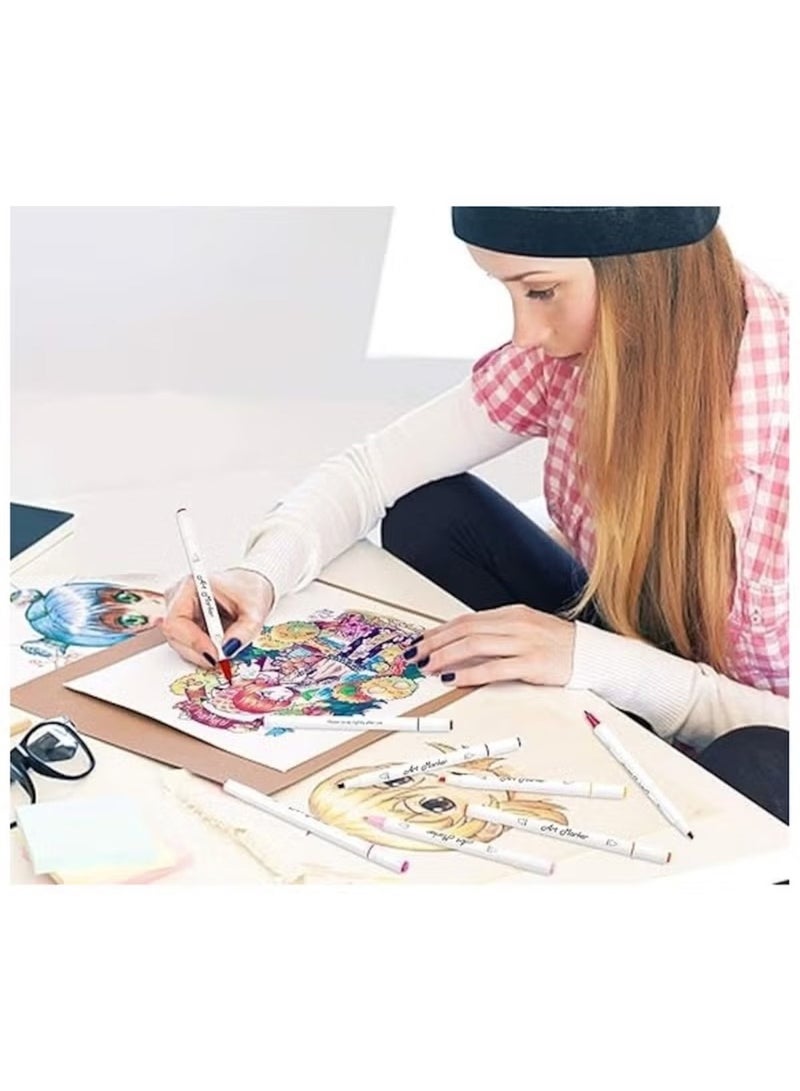 Huitich Acrylic Paint Marker Set – 48 Vibrant Colors for Art, Craft & DIY (Packing May Vary) - Image 2