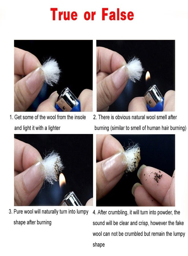 WARMORE Australian Sheepskin Insoles,Thick and Warm Wool Insole,Women Men Replacement Insole (9 M US Women) - Image 5