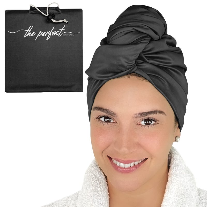 THE PERFECT HAIRCARE Microfiber Hair Towel Wrap for Women - Gift and Travel - Smooth like Silk - Curly, Wavy, Straight Hair Girls - Plopping Essential - Anti-Frizz, Fast Drying, Works Better than a T-Shirt - Image 1