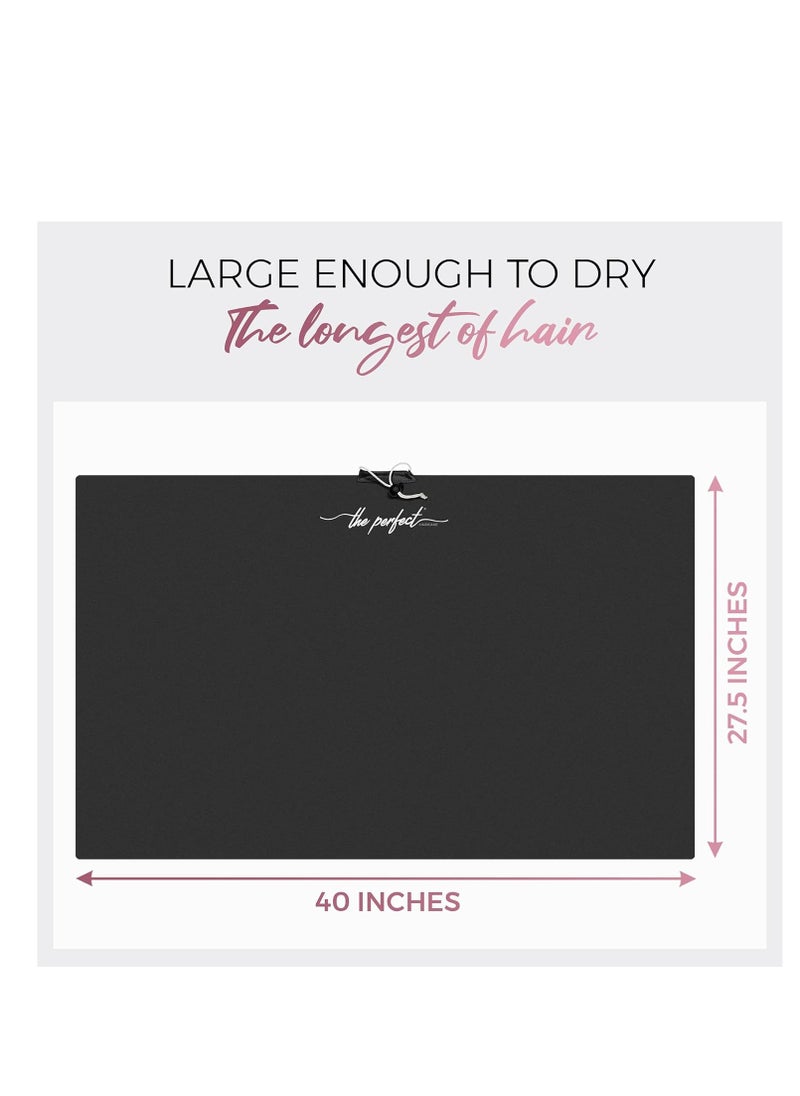 THE PERFECT HAIRCARE - Microfiber Hair Towel Wrap for Women - Gift and Travel - Smooth like Silk - Curly, Wavy, Straight Hair Girls - Plopping Essential - Anti-Frizz, Fast Drying, Works Better than a T-Shirt - Image 1