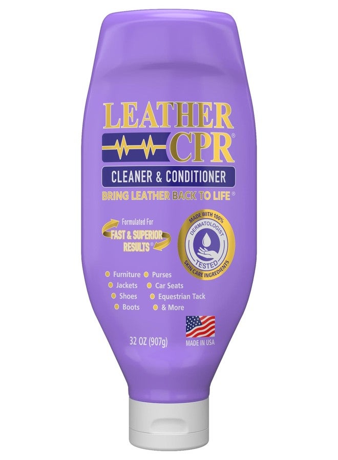 Leather CPR ليذر سي بي آر | منظف ومرطب جلد 2 في 1 (940 مل) | ينظف، ويعيد ترميم، ويرطب، ويحمي الأثاث، ومقاعد السيارات، والحقائب، والأحذية، والجزم، والسروج/لوازم الفروسية، والسترات، والداخلية الداخلية للسيارات - Image 1