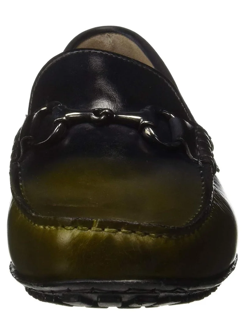 RUOSH Mens Innovative Dual Tone Loafer Slip on Driving Comfort Leather Work Office Formal Occasion Party Casual Wear Italian Design Anti Skid Padded Insole Fashion Premium Shoes