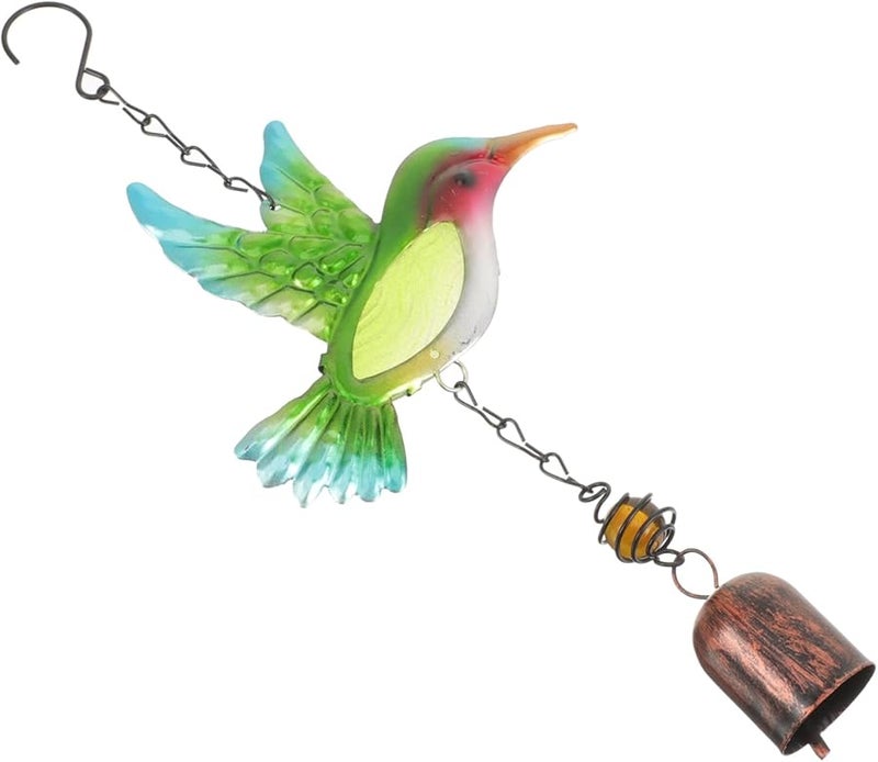Assorted Color Hummingbird Wind Chime 30x14cm Lightweight Garden Patio Home Decor - Image 1
