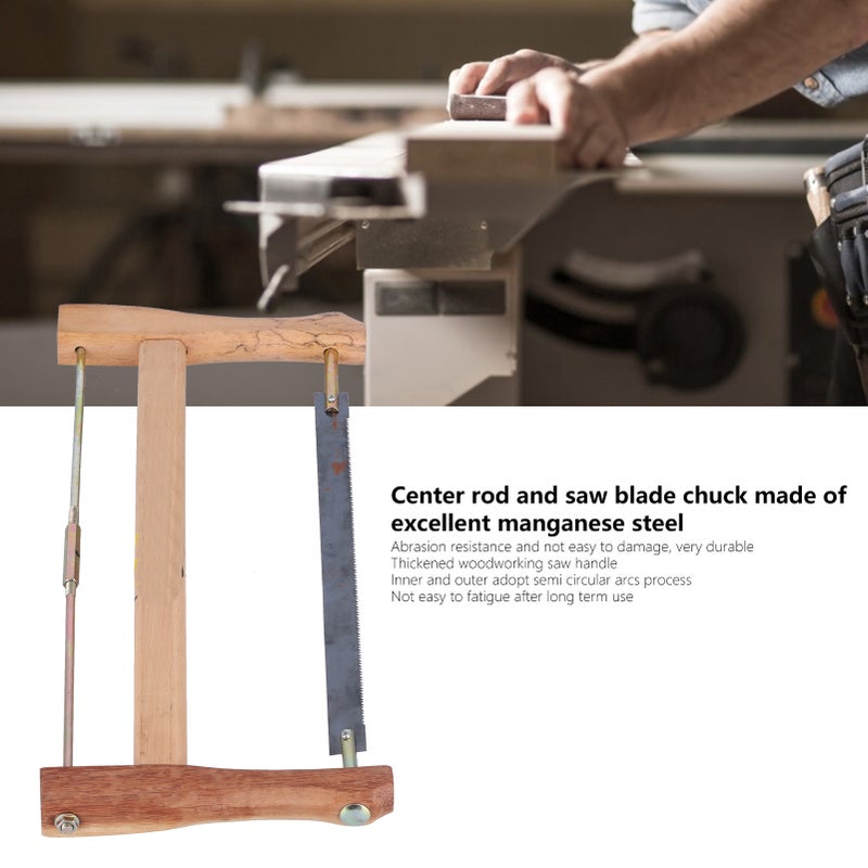 Frame Saw Blade Replacement Carpenter Hand Bow Wood Cutting Tool Woodworking HardwareM (490mm) - Image 3