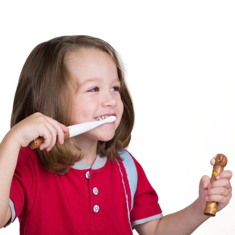 Nuby Electric Toothbrush with Animal Character, Monkey - Image 4
