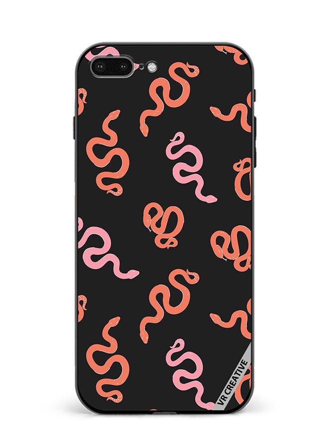 VR CREATIVE Protective Case Cover For Apple iPhone 7 Plus/8 Plus Cartoon Funny Colorful Snakes Pattern Design Multicolour - Image 1