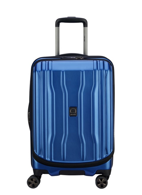 Cruise 58cm Hardcase 4 Double Wheel Cabin Luggage Trolley Blue