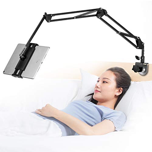 SAMHOUSING Tablet Stand Adjustable,Foldable Arm Stand for Bed,Aluminum Universal Flexible Tablet Holder with 360 Degree Rotation Compatible with iPad/iPhoneX/iPad Pro/N-Switch,or Other 4.5~12.9 Inches Devices - Image 1