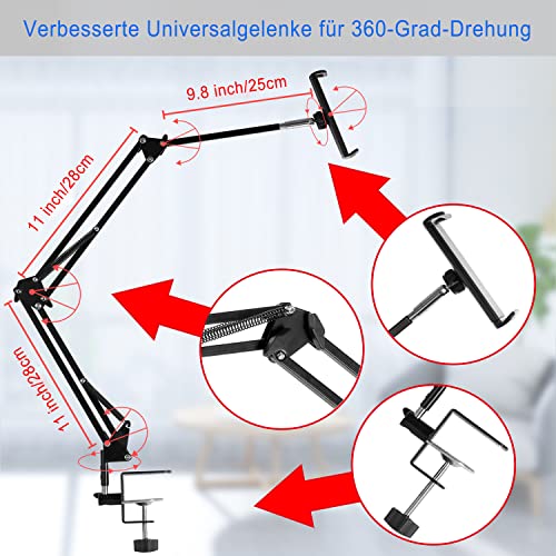SAMHOUSING Tablet Stand Adjustable,Foldable Arm Stand for Bed,Aluminum Universal Flexible Tablet Holder with 360 Degree Rotation Compatible with iPad/iPhoneX/iPad Pro/N-Switch,or Other 4.5~12.9 Inches Devices - Image 3