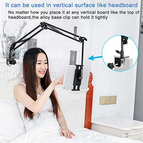 SAMHOUSING Tablet Stand Adjustable,Foldable Arm Stand for Bed,Aluminum Universal Flexible Tablet Holder with 360 Degree Rotation Compatible with iPad/iPhoneX/iPad Pro/N-Switch,or Other 4.5~12.9 Inches Devices - Image 4
