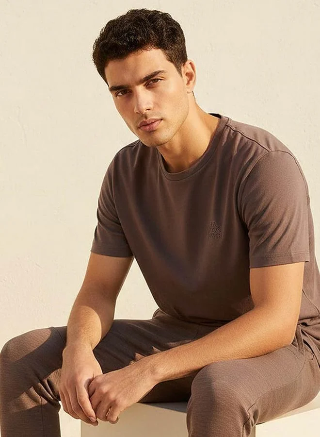 Kappa BROWN Kappa Sports T-shirt for Men | Best Price UAE
