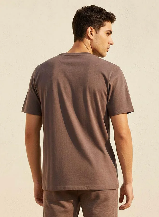 Kappa BROWN Kappa Sports T-shirt for Men | Best Price UAE