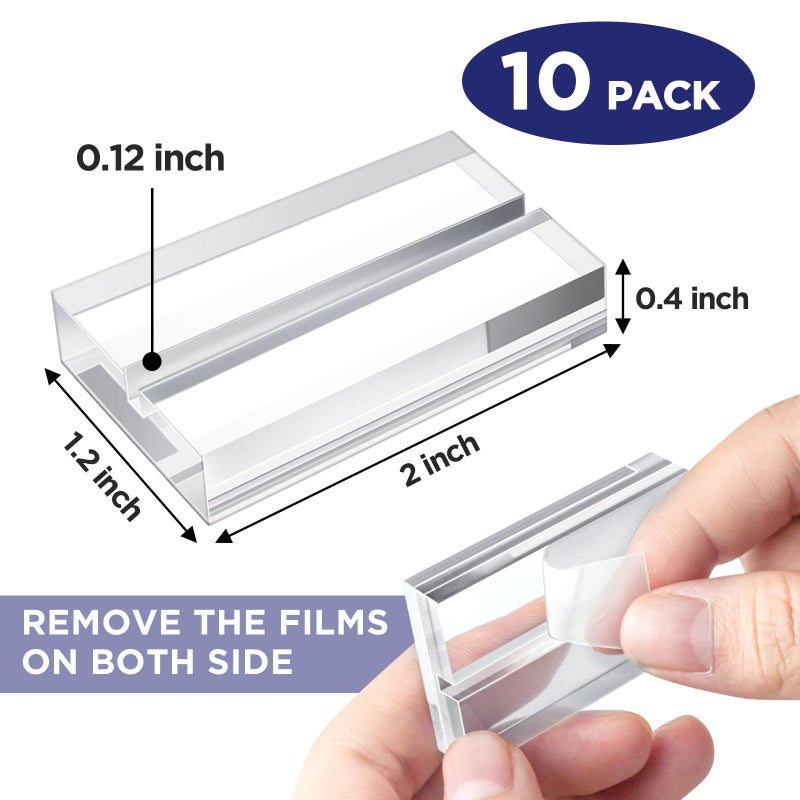 CollectHall Top Loader Holder, Baseball Card Display Stand for Top Loader, Acrylic Trading Card Holder Display Stand â€“ 10 Pack - Image 2