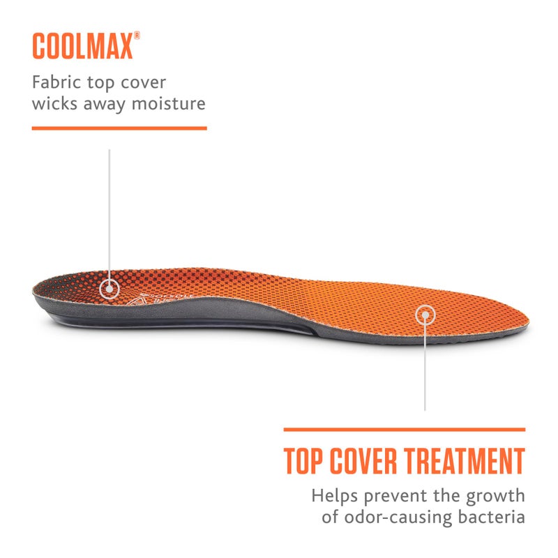 Sof Sole mens Airr Performance Full-length Insole, Orange, 11-12.5 US - Image 5