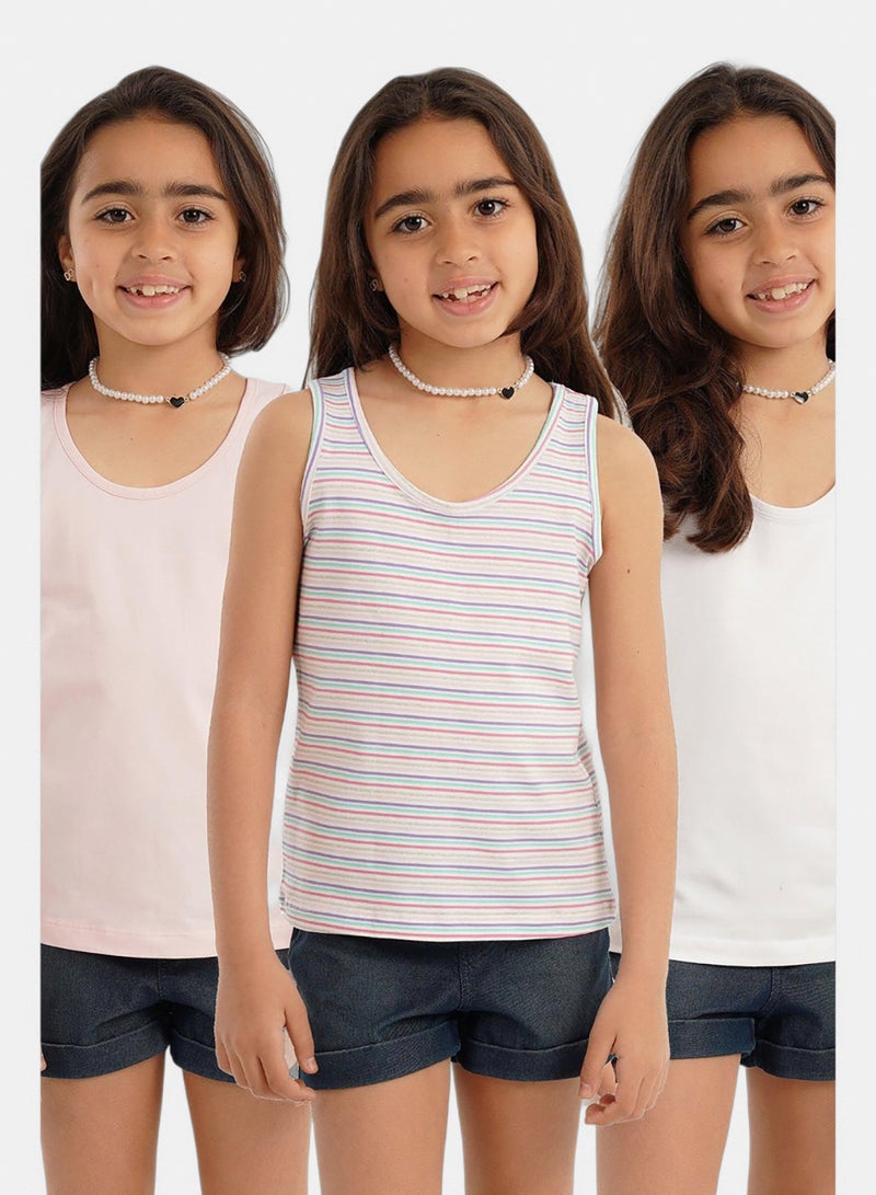 Carina Pack of 3 Girly Basic Top - Image 3