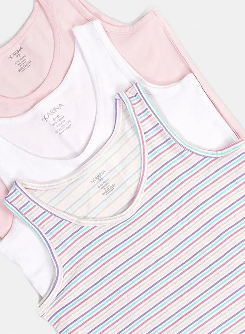 Carina Pack of 3 Girly Basic Top - Image 2