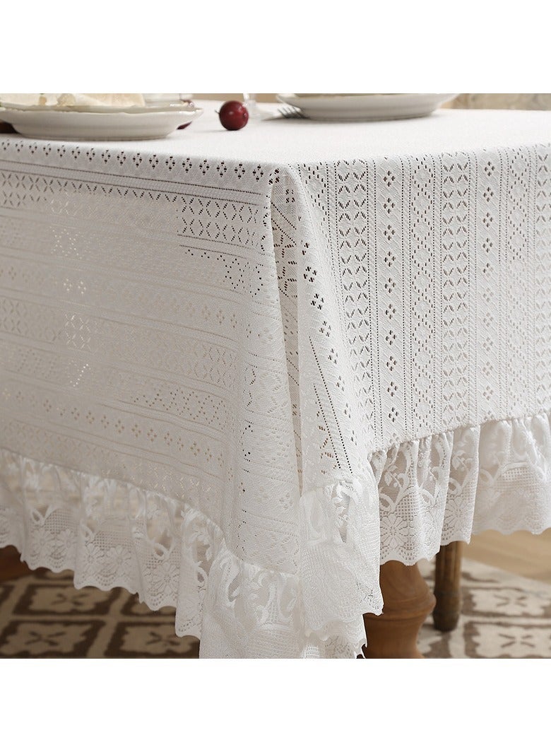 Vintage Polyester Tablecloth Multiple Sizes Retro Decor Table Cover for Dining Coffee Table Home Party Decor - Image 3