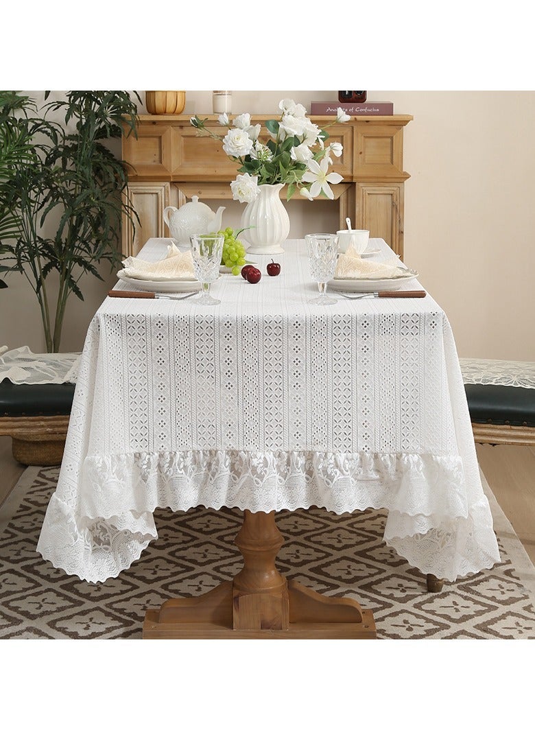 Vintage Polyester Tablecloth Multiple Sizes Retro Decor Table Cover for Dining Coffee Table Home Party Decor - Image 2