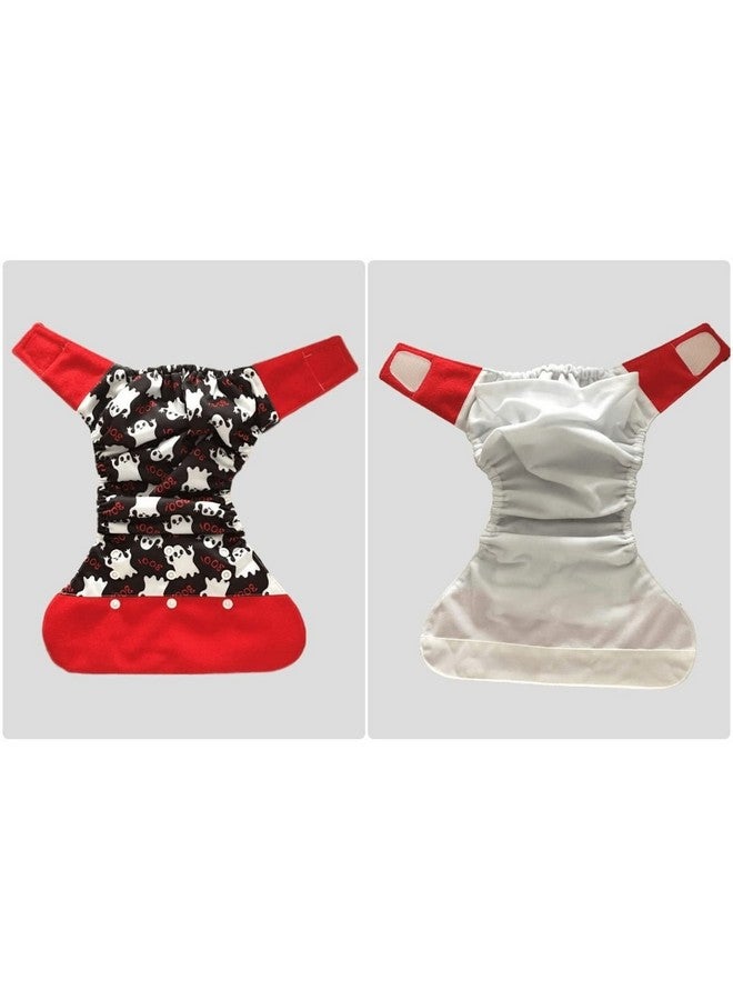 KaWaii Baby KaWaii Baby One Size HD3 Cloth Diapers, Reusable Adjustable Gender Neutral Easy Hook & Loop 8-36 lbs, Set of 6 Diapers with 6 Super Absorbent Stay-Dry Diaper Inserts - Image 2