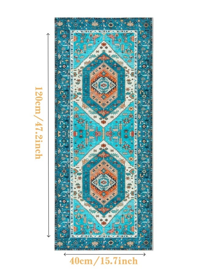 Retro Persian style living room coffee table bedroom carpet - anti slip, stain resistant, easy to clean, washable, soft and comfortable area carpet - Image 1