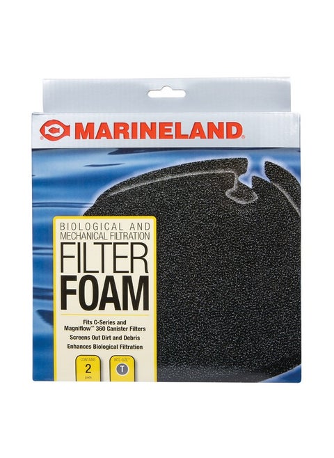 Filter Foam, 2 Count, Supports Biological And Mechanical Aquarium Filtration, RiteSize T, Fits CSeries And Magniflow 360 And 400 Canister Filters