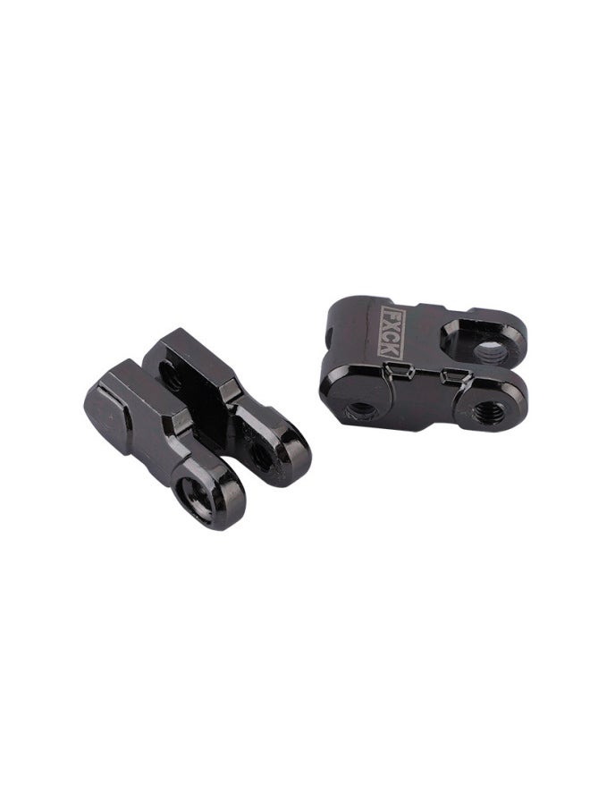 null - 1/10 Simulation Model Climbing Car Accessories TRX4 Front And Rear Bumper Trailer Hook Rescue Buckle Lock Buckle Winch Hook-Color:Section B- Titanium-Proportion:1:10 - Image 1