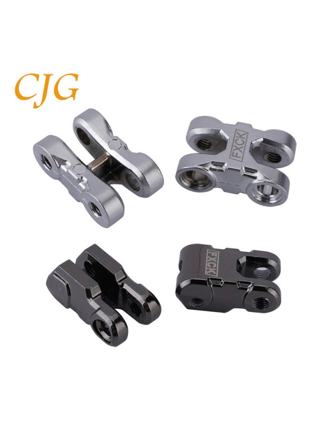 null - 1/10 Simulation Model Climbing Car Accessories TRX4 Front And Rear Bumper Trailer Hook Rescue Buckle Lock Buckle Winch Hook-Color:Section B- Titanium-Proportion:1:10 - Image 1