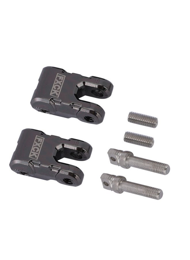 null - 1/10 Simulation Model Climbing Car Accessories TRX4 Front And Rear Bumper Trailer Hook Rescue Buckle Lock Buckle Winch Hook-Color:Section B- Titanium-Proportion:1:10 - Image 1