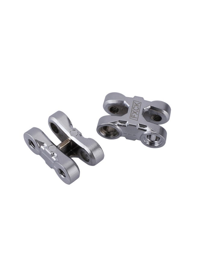 null - 1/10 Simulation Model Climbing Car Accessories TRX4 Front And Rear Bumper Trailer Hook Rescue Buckle Lock Buckle Winch Hook-Color:Section B- Titanium-Proportion:1:10 - Image 1