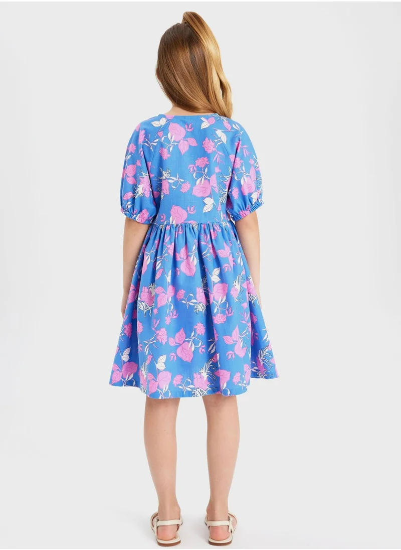 DeFacto Regular Fit Cotton Woven Dress