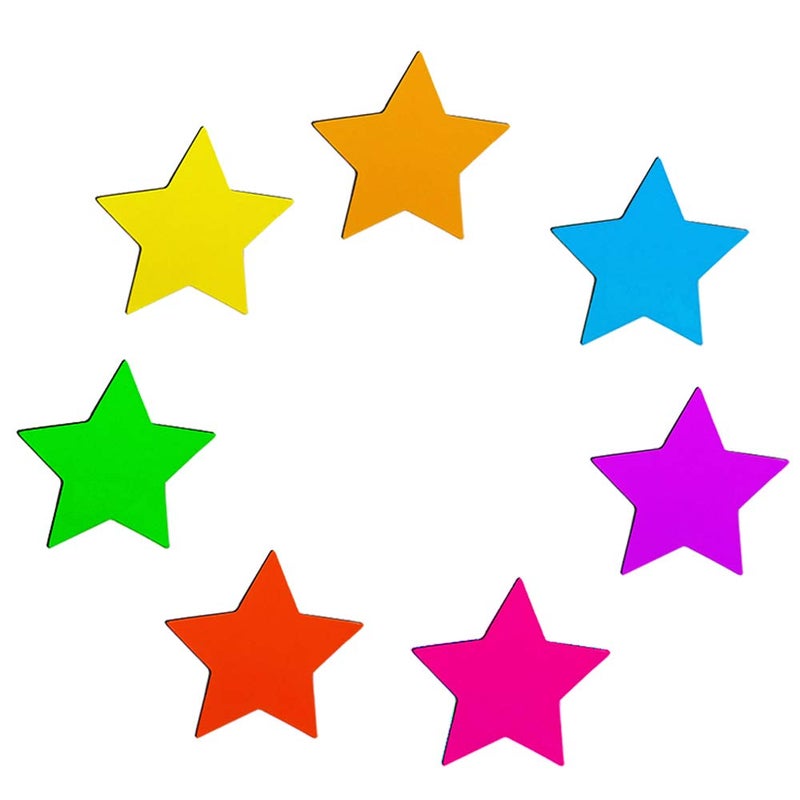 STARUBY Refrigerator Magnets 35-Pack Star Fridge Magnets Cute Colorful Functional Magnets for Office, Kitchen, Refrigerator, Whiteboard Magnet Set - Image 2