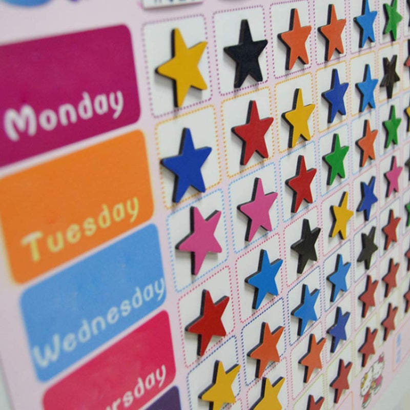STARUBY Refrigerator Magnets 35-Pack Star Fridge Magnets Cute Colorful Functional Magnets for Office, Kitchen, Refrigerator, Whiteboard Magnet Set - Image 4