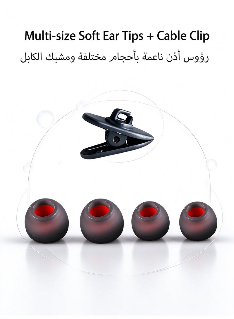 تمبو سماعات أذن سلكية بمنفذ يو إس بي سي، مزودة بميكروفون وتحكم في مستوى الصوت، سماعات ستيريو عالية الجودة متوافقة مع ايفون 15 / 15 برو / 15 برو ماكس / 15 بلس، آيباد برو وآيباد إير | Tempo - Image 3