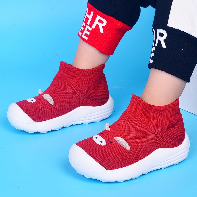 Four Seasons New Children'S Socks Shoe Board Hosiery Shoes Home Baby Toddler Shoes - Image 3