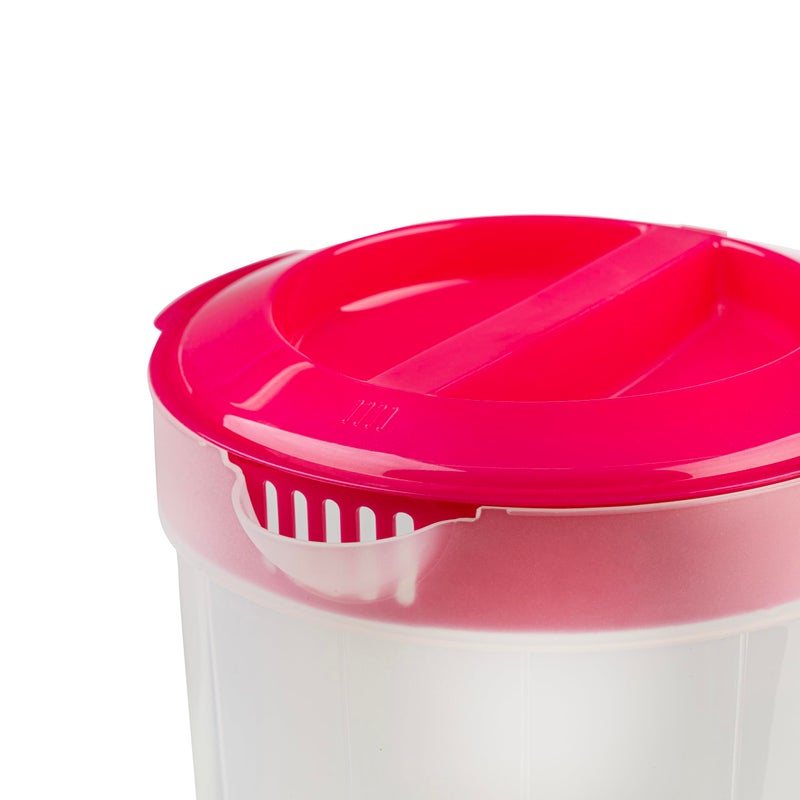 VOXRO 2-Pack 1-Gallon Plastic Pitchers with Lids â€“ Iced Tea Pitchers with Twist Cover BPA-Free, Dishwasher & Freezer Safe, Ideal for Water, Juice & Fridge Storage - Image 5