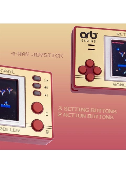 Mini Retro Handheld Games Console, 150 in-Built Games, 8-Bit Retro Arcade Games, 1.8â€ Full Colour LCD Screen, Pocket-Sized, Thumbs Up!