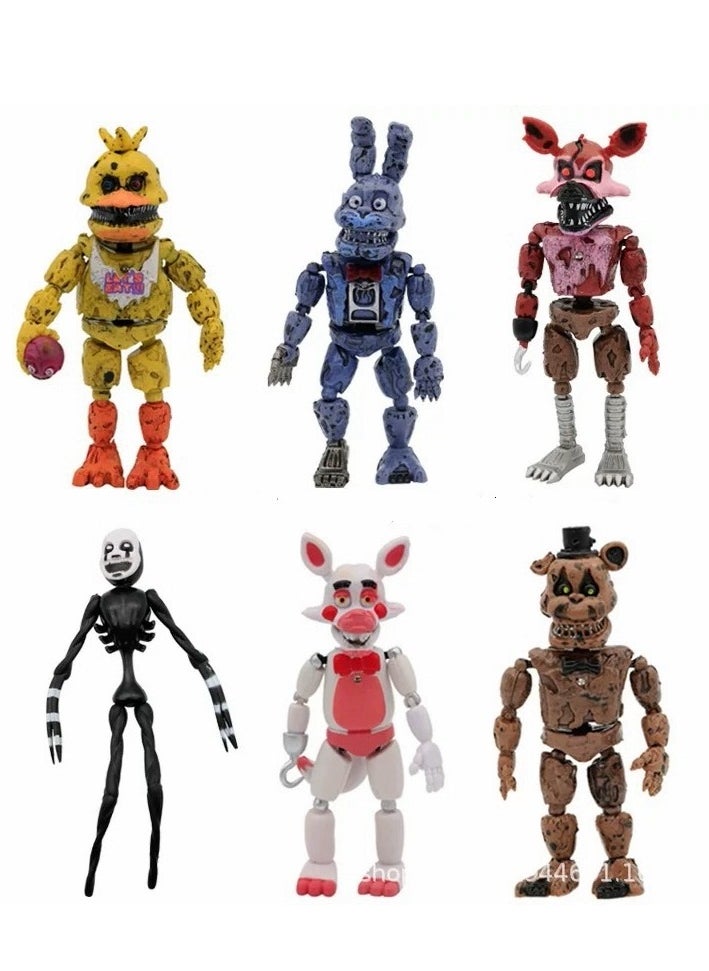 Y&D مجموعة لعب الحريم المكونة من 6 قطع من POP Teddy Bear'S Five-Night Harem 